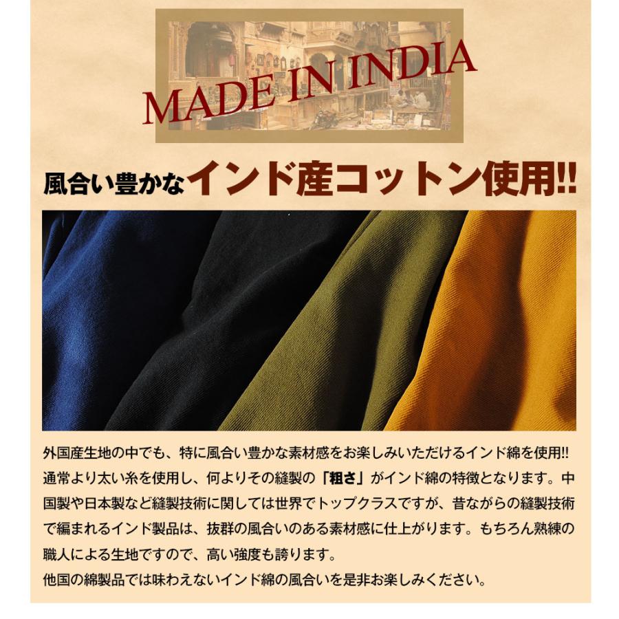 HOUSTON（ヒューストン） シャツ メンズ 長袖 無地 厚手 アメカジ 綿