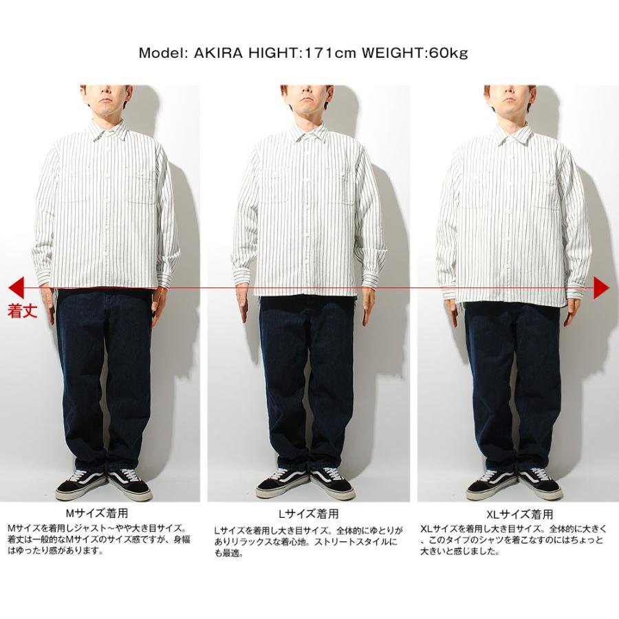 HOUSTON（ヒューストン） ストライプシャツ ヘビービエラシャツ メンズ