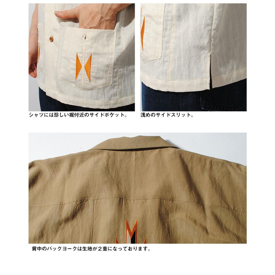 ヴィンテージ 半袖シャツ ネイティブ柄 オルテガ チマヨ 民族柄 刺繍