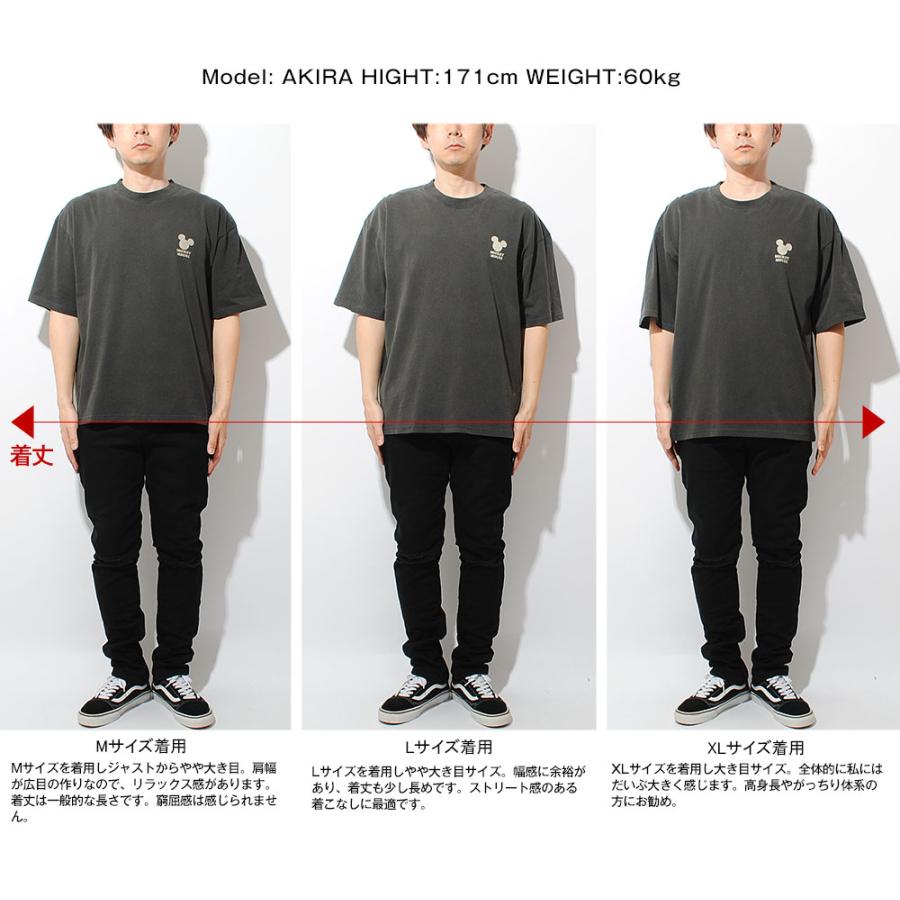 Disney Tシャツ ミッキーマウス フェード加工 半袖 ロックT