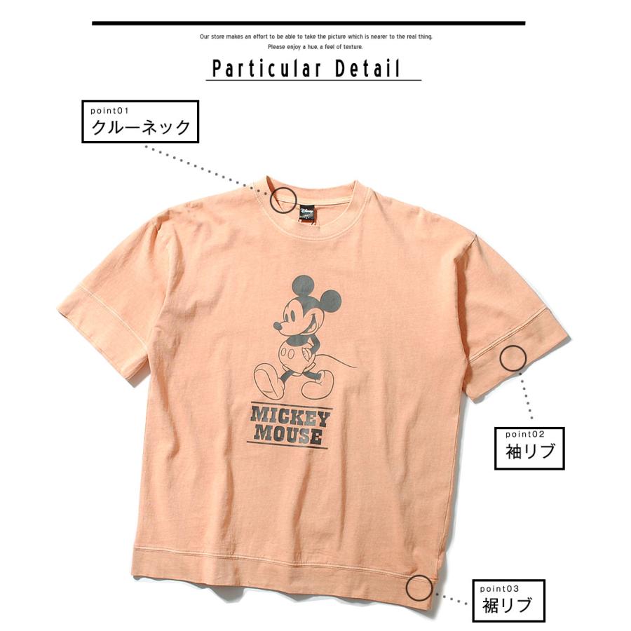 ボロ フェード感 色褪せ Disney ディズニー ミッキーマウス Tシャツ