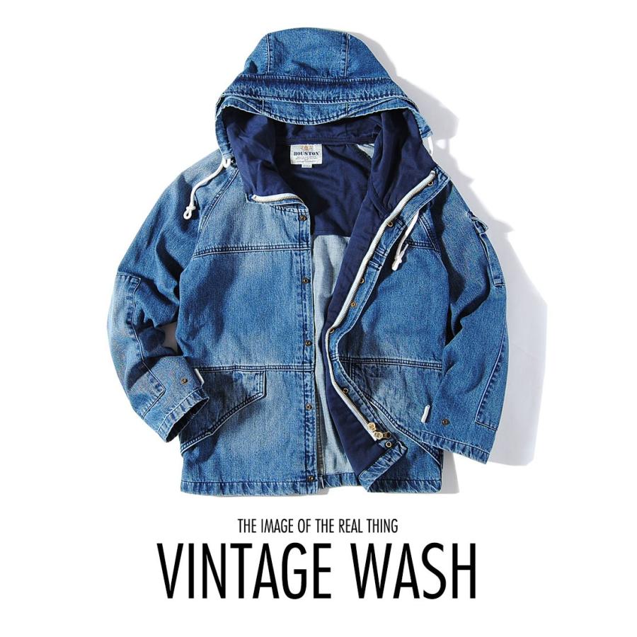 Houston ヒューストン Ecwcsデニムパーカー フード付き デニムジャケット カバーオール マウンテンパーカ メンズ インディゴ 春服 Re Ap 通販 Yahoo ショッピング