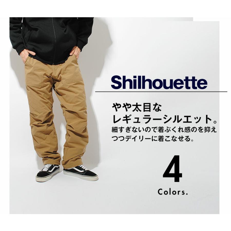 裏フリース ベイカーパンツ 冬用パンツ 防寒パンツ メンズ リップス