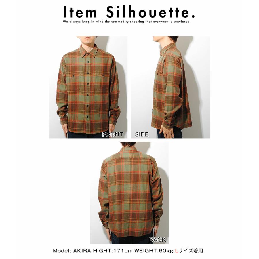 チェックシャツ ミドルウェイト ネルシャツ コットン100% 厚手