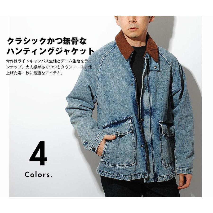 ライトキャンバス ハンティングジャケット リラックスフィット