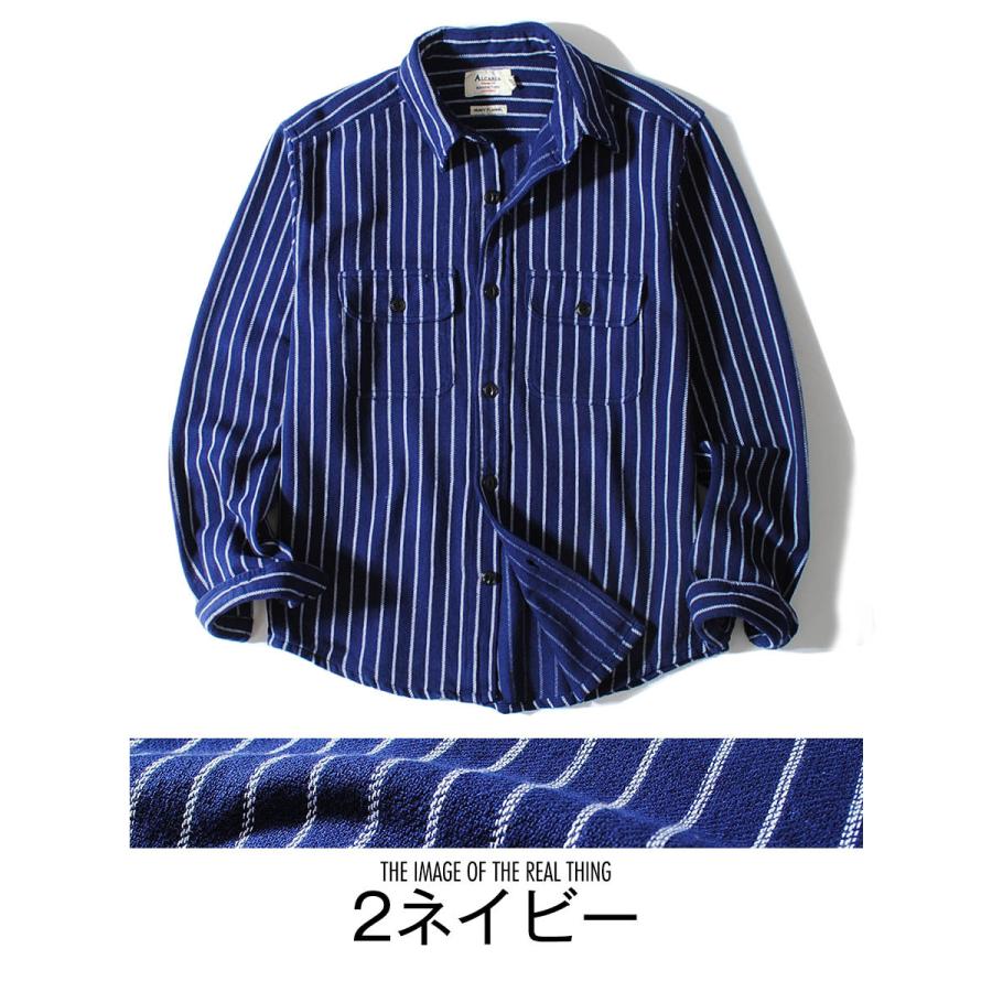 ストライプシャツ メンズ 厚手 ネルシャツ 長袖シャツ 暖かい ヘビーウェイト アメカジ 冬用 冬服 オシャレ メンズファッション 618 00 Re Ap 通販 Yahoo ショッピング