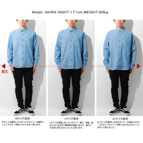 ダンガリーシャツ メンズ 長袖シャツ 日本製 国産 ワークシャツ