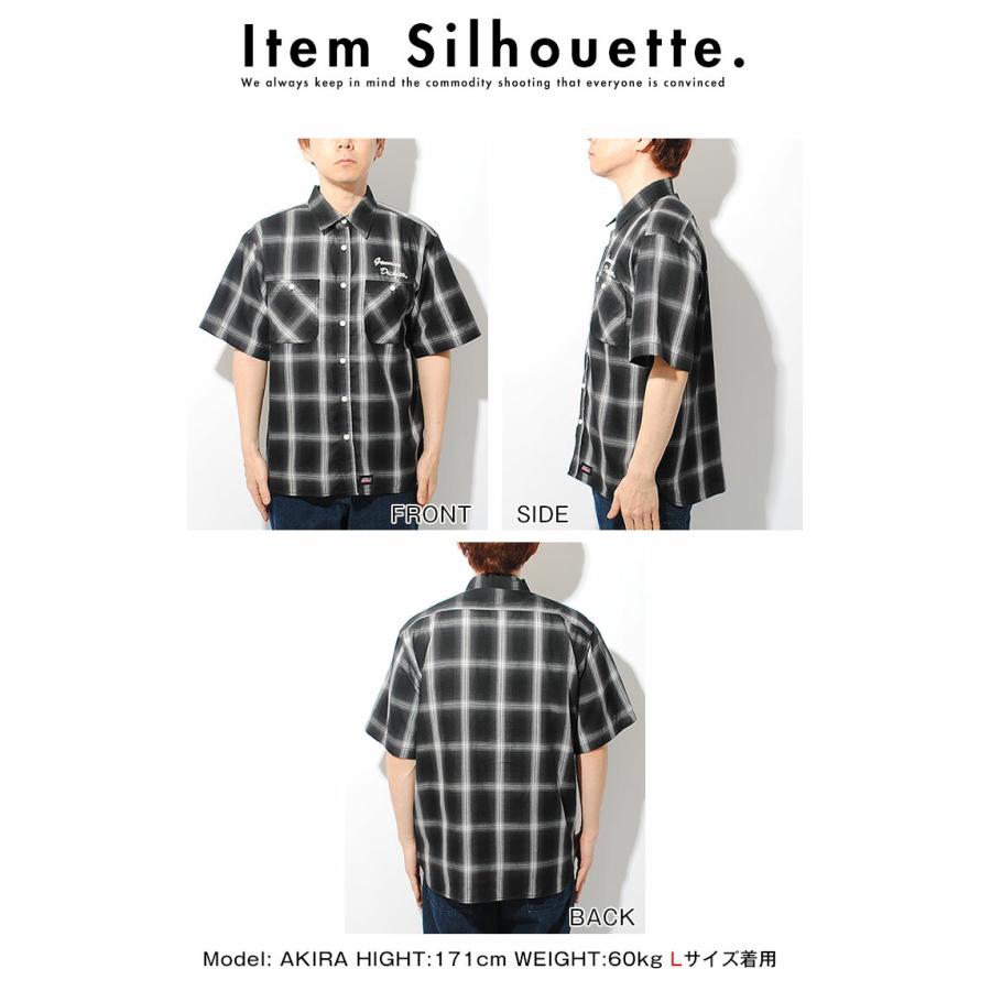 Dickies（ディッキーズ） 半袖シャツ オンブレチェックシャツ GENUINE