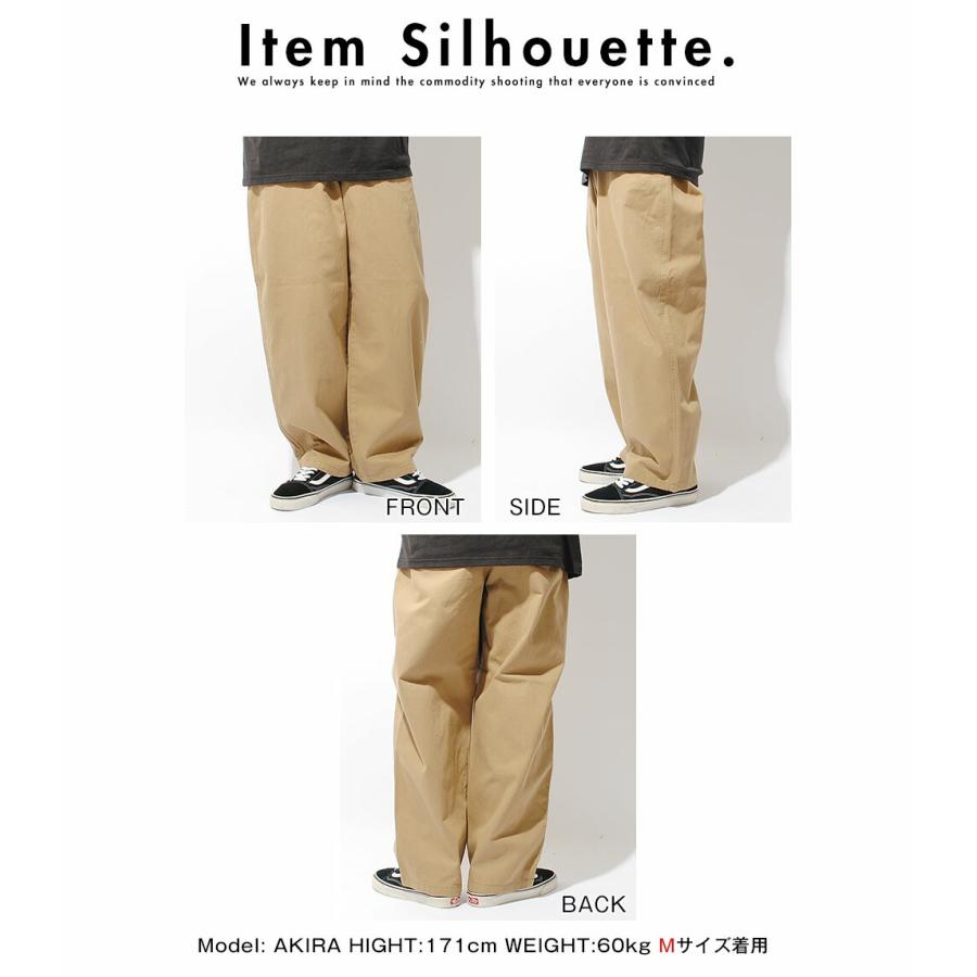 Hanes（ヘインズ） ワイドチノ チノパン リラックスフィット 太目