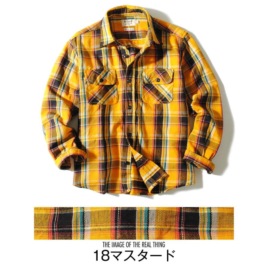 チェックシャツ メンズ 厚手 チェックネルシャツ 長袖シャツ 暖かい 