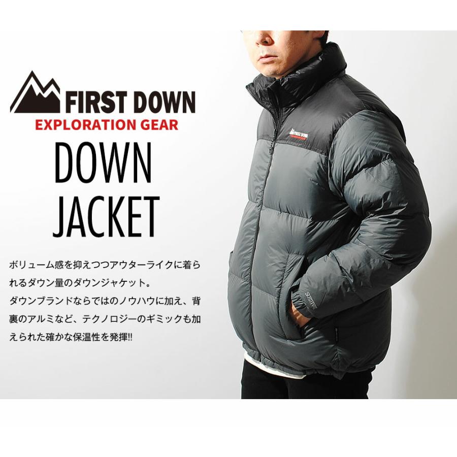 FIRST DOWN ダウンジャケット ファーストダウン exploration gear