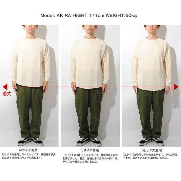 ヘンリーネック ワッフルカットソー 長袖 ロンT FRUIT OF THE