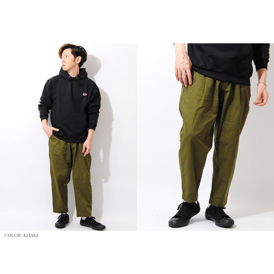 ワイドテーパードパンツ アンクル丈 ストレッチツイル スラックス タックパンツ ワイドパンツ ベージュ カーキ サルエルパンツ メンズ アンクルパンツ 912l93 Re Ap 通販 Yahoo ショッピング