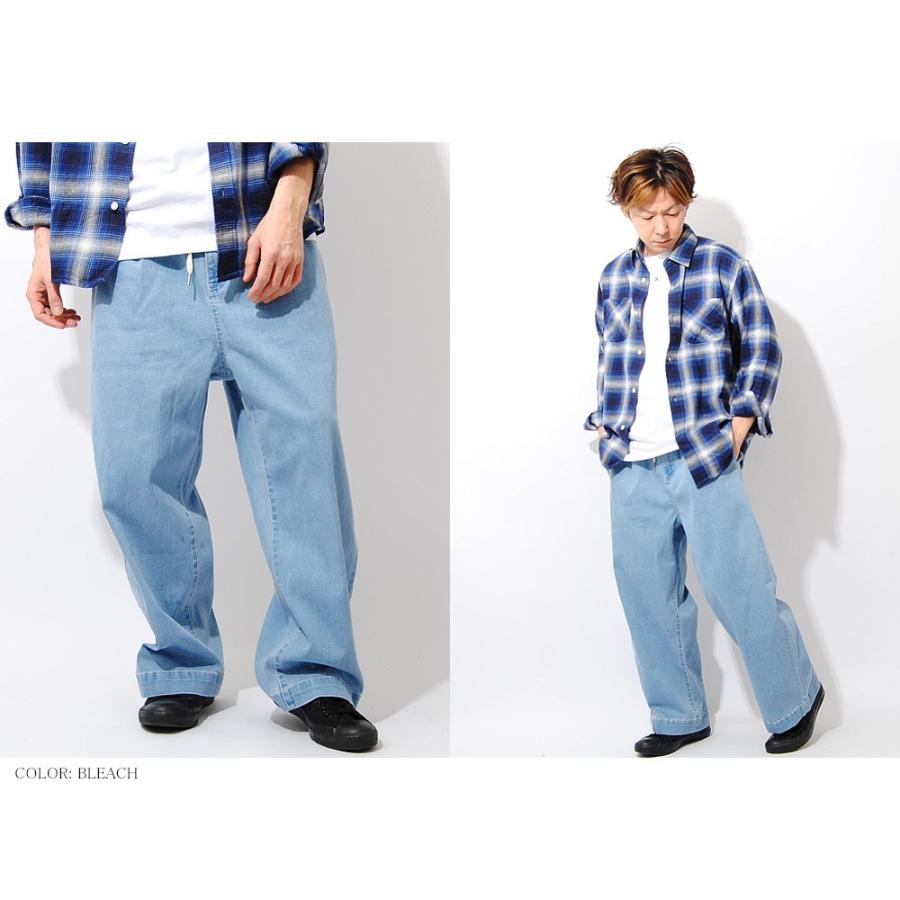 ワイドデニムパンツ ワイドパンツ ジーパン ビッグシルエット メンズ インディゴ ジーンズ メンズ ストリート 937 002 Re Ap 通販 Yahoo ショッピング