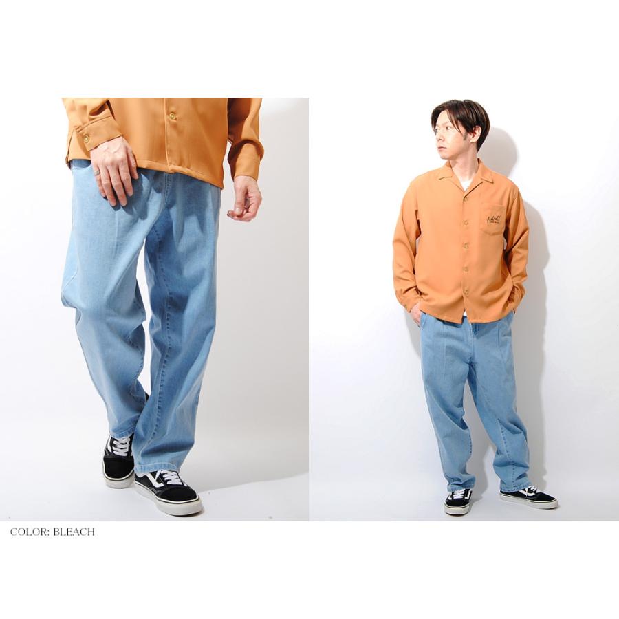 ワイドテーパードデニムパンツ ワイドパンツ ジーパン ビッグシルエット メンズ インディゴ ジーンズ メンズ ストリート 937 004 Re Ap 通販 Yahoo ショッピング