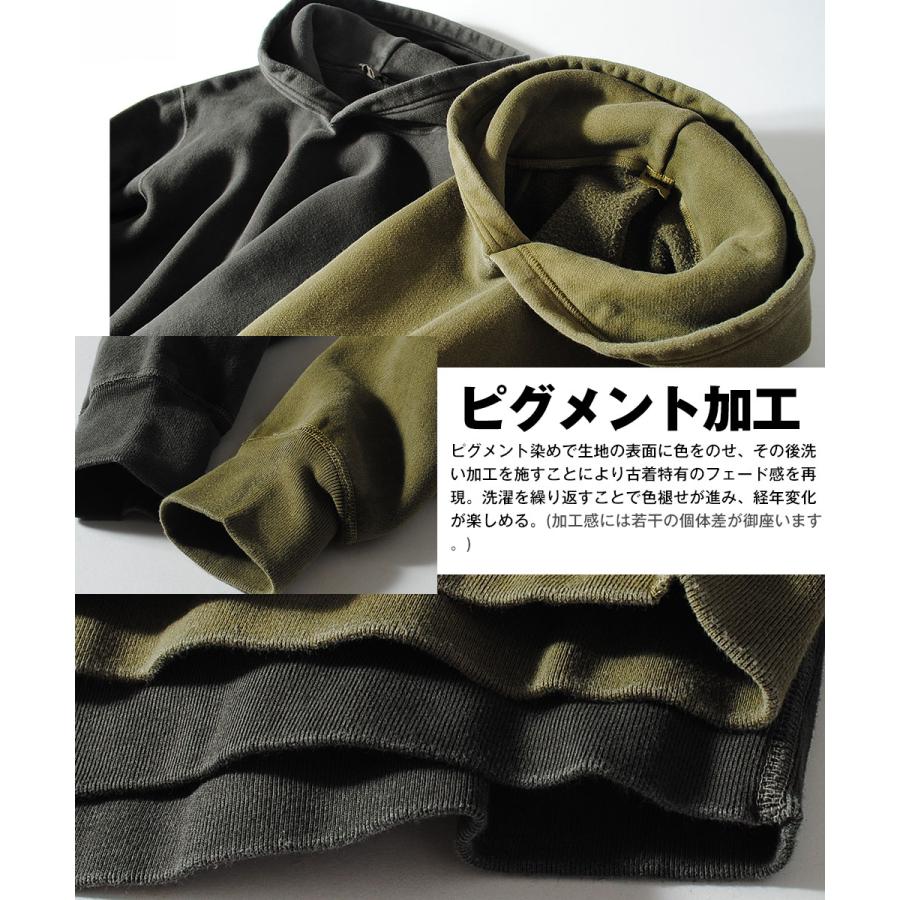 BARNS OUTFITTERS ウォッシュ加工 パーカー Mサイズ 日本製 BARNS OUTFITTERS（バーンズ アウトフィッターズ） バーンズ 13.8oz