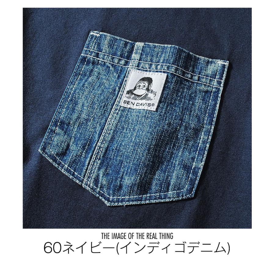 BEN DAVIS（ベンデイビス） Tシャツ ポケット ヘビーウェイト デニム