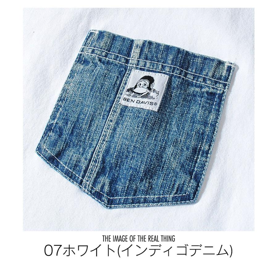 BEN DAVIS（ベンデイビス） Tシャツ ポケット ヘビーウェイト デニム