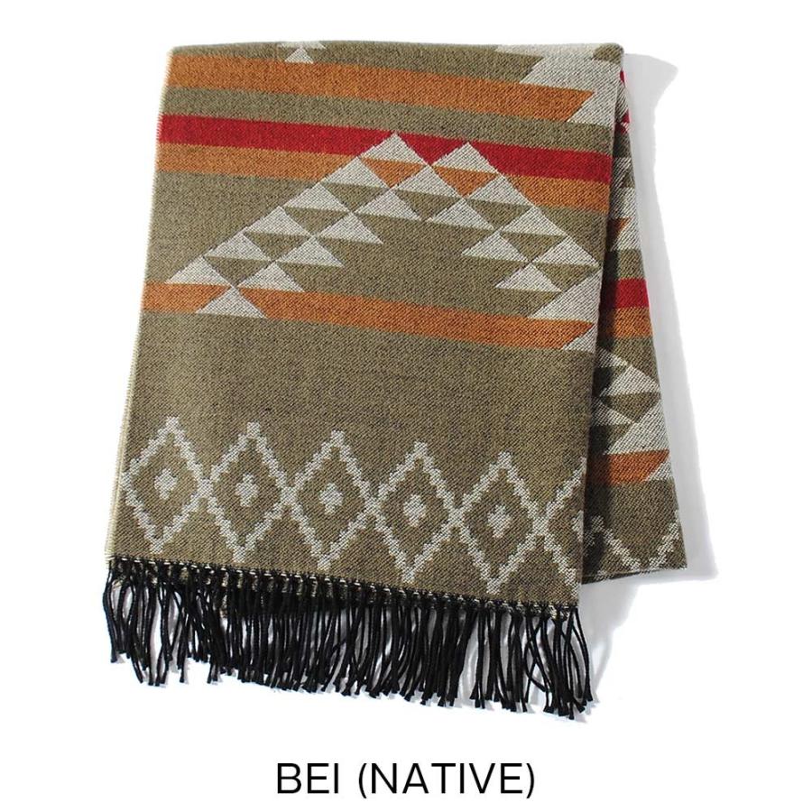 エスニック柄大判ストール メンズ レディース ユニセックス マフラー ネイティブ柄 オルテガ柄 Cg Sh9 01 Re Ap 通販 Yahoo ショッピング