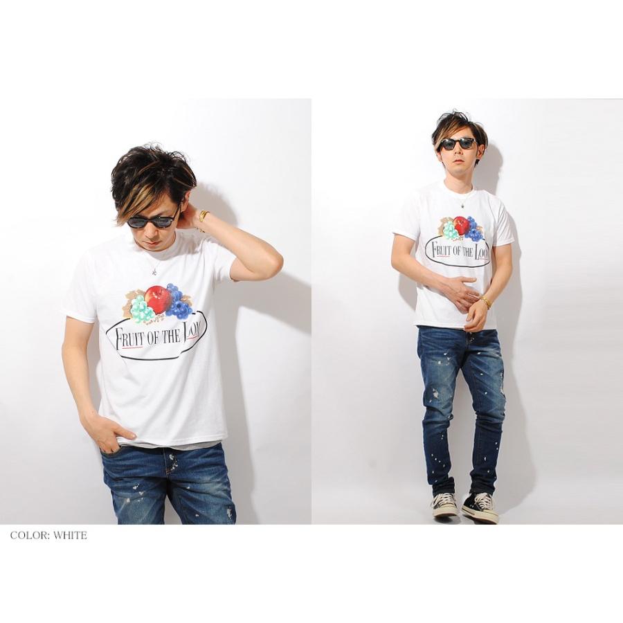 ロゴTシャツ フルカラークラシックロゴ FRUIT OF THE LOOM ロゴプリント Tee 半袖 メンズ 夏物 白黒 夏服 フルーツオブザルーム フルーツプリント|re-ap|03