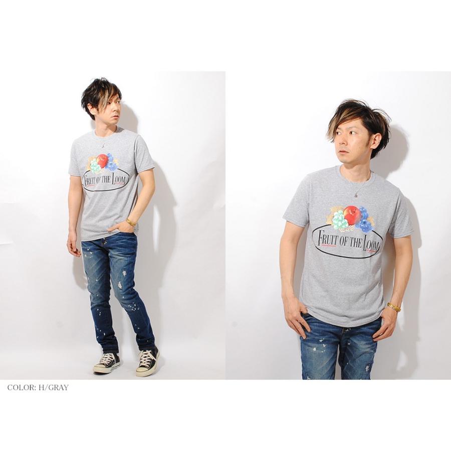 ロゴTシャツ フルカラークラシックロゴ FRUIT OF THE LOOM ロゴプリント Tee 半袖 メンズ 夏物 白黒 夏服 フルーツオブザルーム フルーツプリント|re-ap|04
