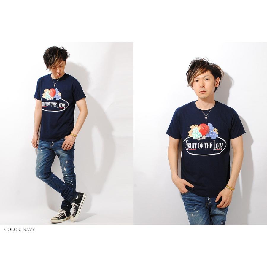 ロゴTシャツ フルカラークラシックロゴ FRUIT OF THE LOOM ロゴプリント Tee 半袖 メンズ 夏物 白黒 夏服 フルーツオブザルーム フルーツプリント|re-ap|06