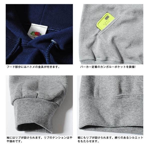FRUIT OF THE LOOM パーカー メンズ ブランド ロゴワッペン