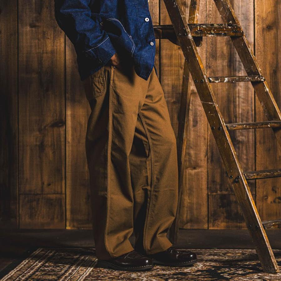 ダックワークパンツ FOB FACTORY 日本製 FOBファクトリー ワイドパンツ テーパードパンツ 国産 生成 ペインターパンツ 11oz 爆買 | FOB FACTORY | 06