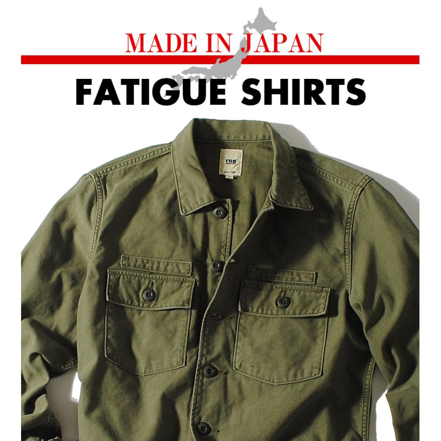 FOBファクトリー　F2362 ミリタリーシャツ FOB FACTORY ファティーグシャツ ミリタリーシャツ FOB