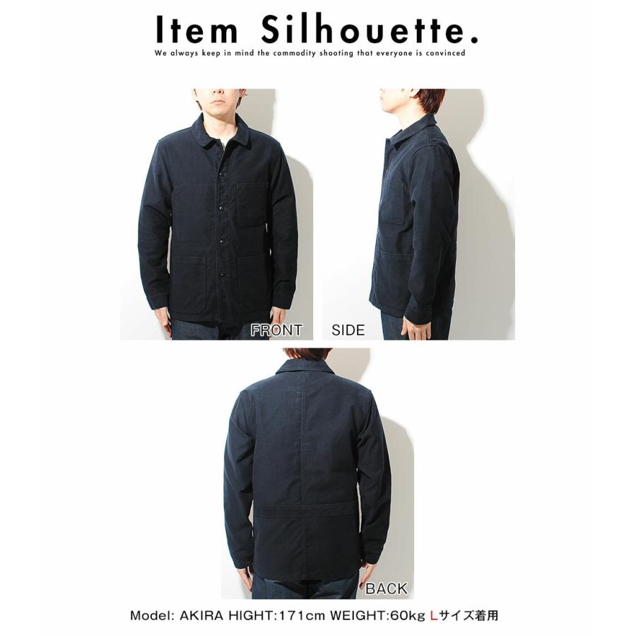 FOB FACTORY フレンチカバーオール ネイビー サイズ2 FOB FACTORY（エフオービーファクトリー） モールスキンフレンチ
