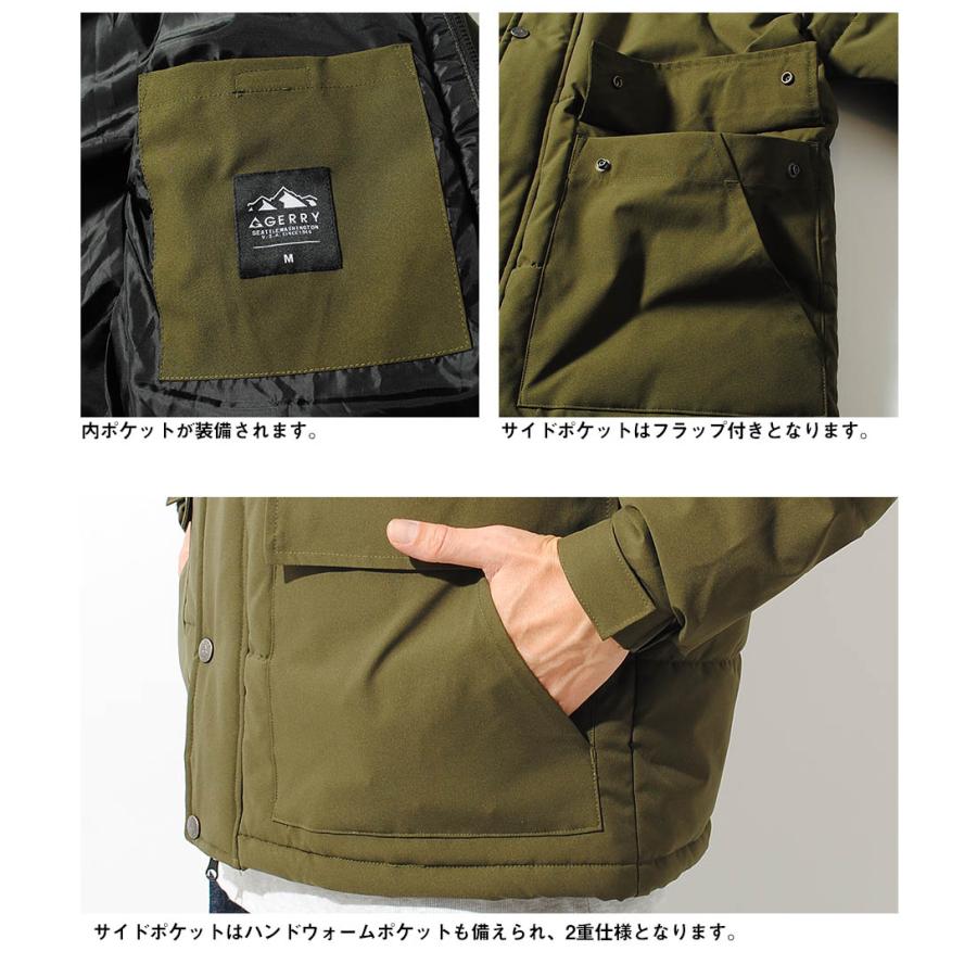 スタンドカラー ダウンジャケット ファイバーダウン GERRY ジェリー アウター メンズ 冬 防風加工 ブランド 冬服 冬物 オシャレ ストリート 爆買_11