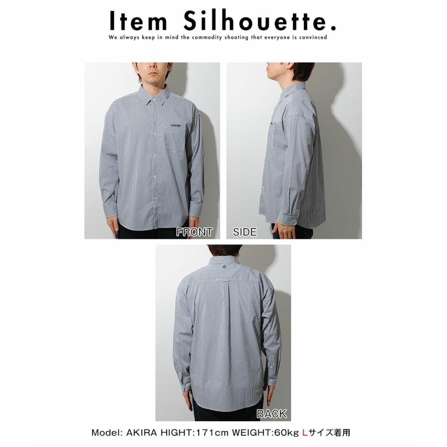 Dime ストライプシャツ Mサイズ 形態安定オーバーサイズストライプシャツ 通販【ニッセン】