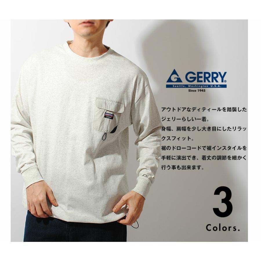 GERRY（ジェリー） ロンt 長袖Tシャツ ブランド ポケT アウトドア