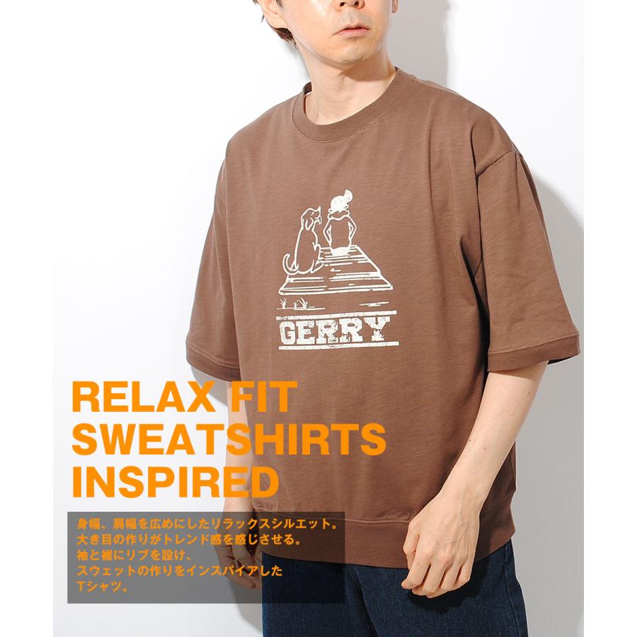 GERRY（ジェリー） スウェット Tシャツ 冷感スラブ天竺 ピーナッツ