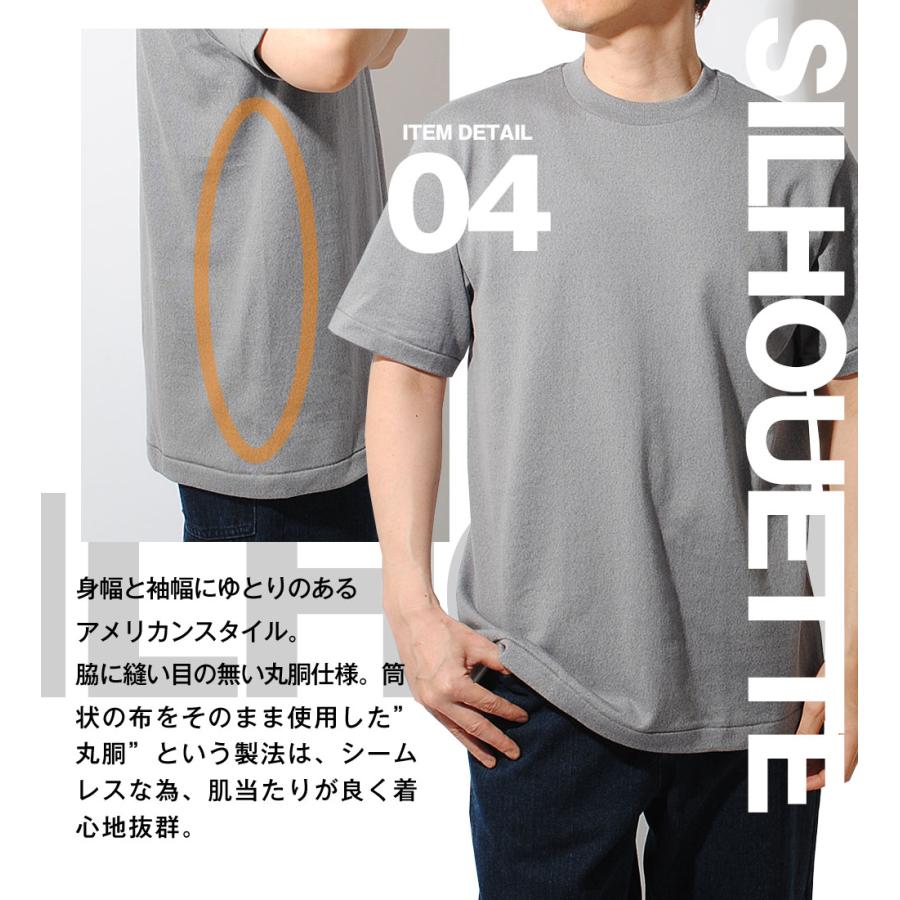 Hanes（ヘインズ） Tシャツ 半袖 MOKU 杢 グレー 灰色 クルーネック 