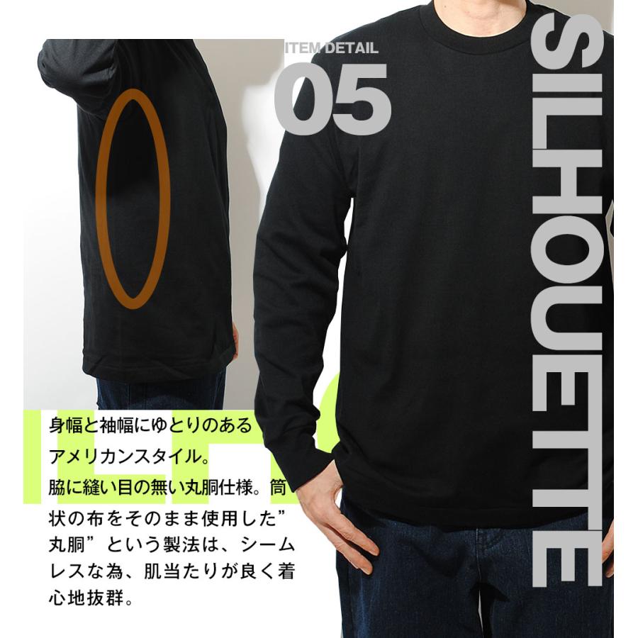 Hanes（ヘインズ） ロンt 長袖 KURO 黒 ブラック Tシャツ クルーネック