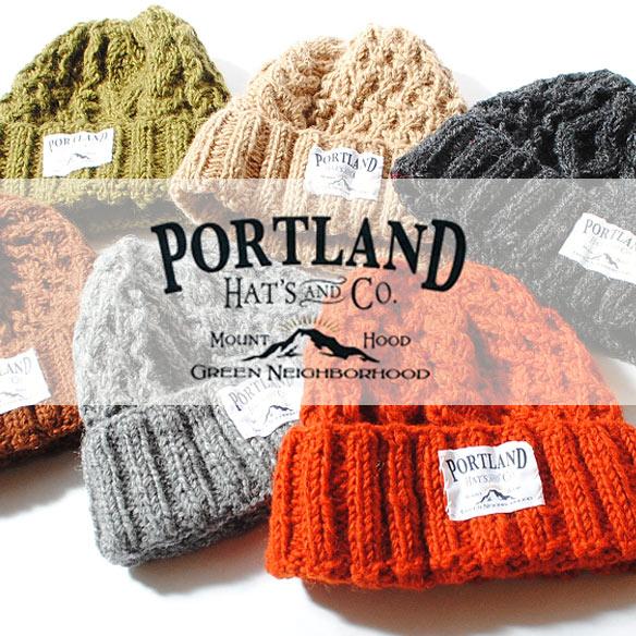 ネパール製 PORLAND ハンドメイド ニットキャップ ニット帽 帽子