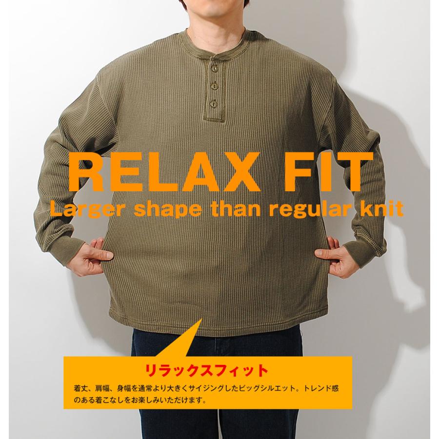 ピグメント ヘンリーネック サーマルカットソー シービーズ seabees