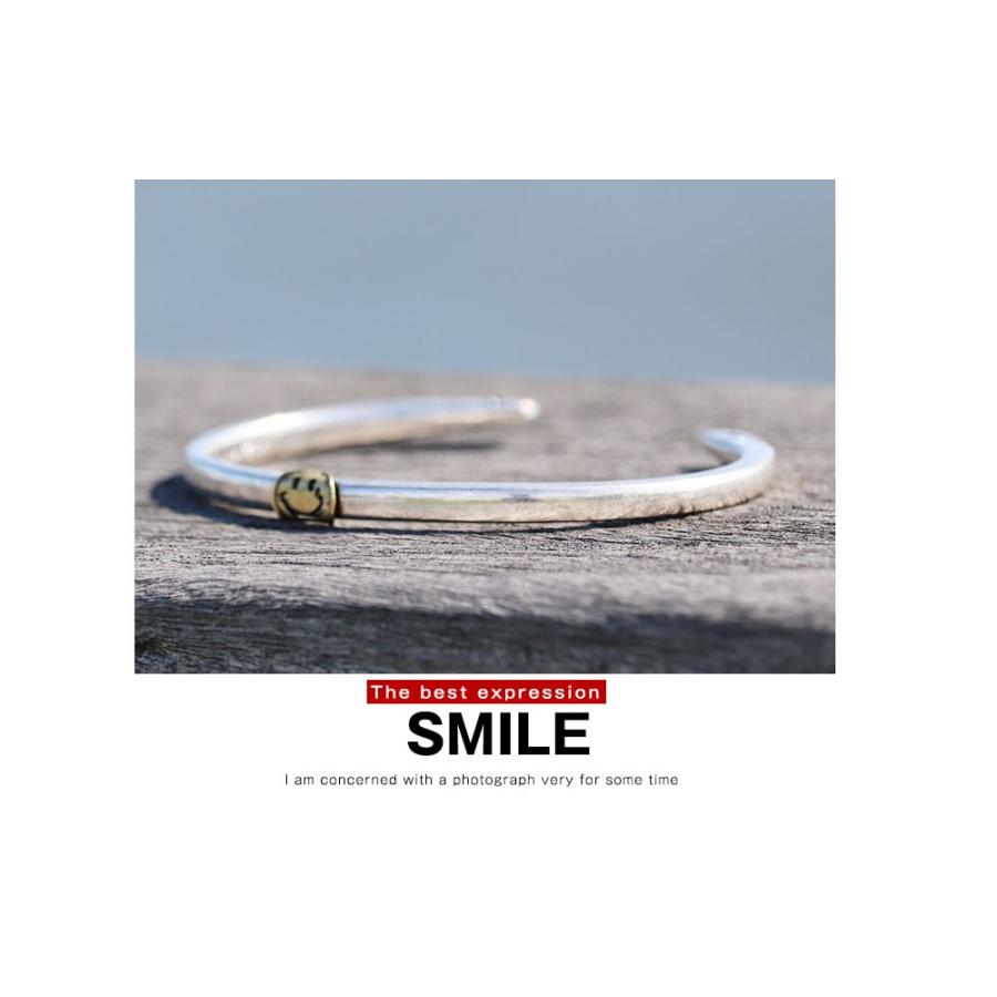 ブラスバングル STAR or SMILE 真鍮ブレスレット / revo. レヴォ メンズ ユニセックス シルバー ゴールド アクセサリー ブレスレット｜re-ap｜07