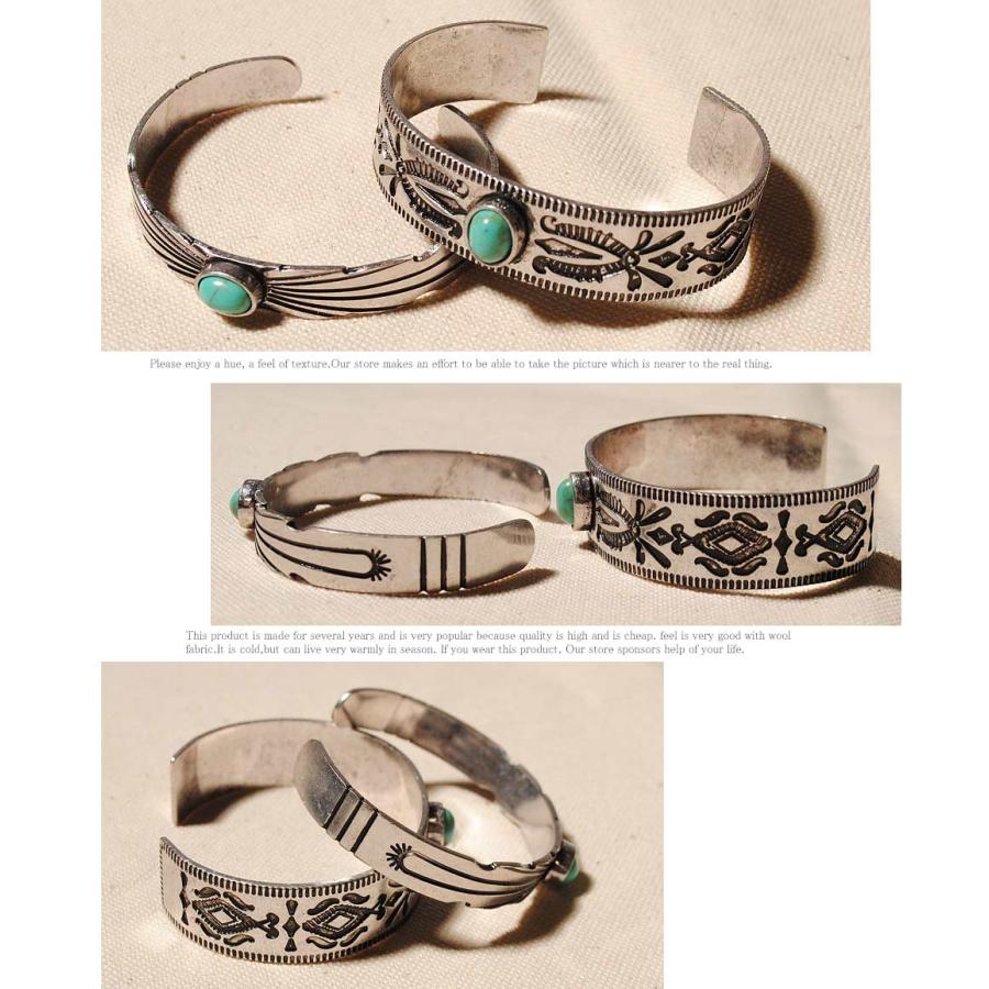 Revo. ネイティブ ターコイズ バングル 真鍮ブレスレット / revo