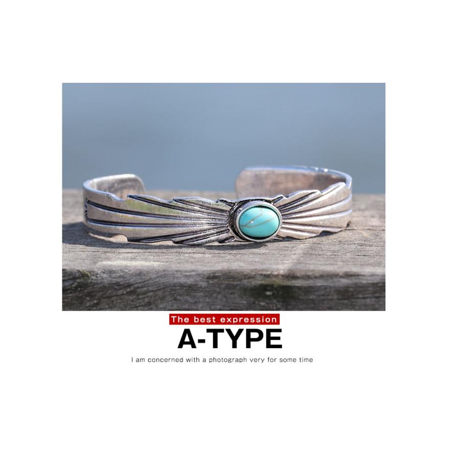 Revo. ネイティブ ターコイズ バングル 真鍮ブレスレット / revo