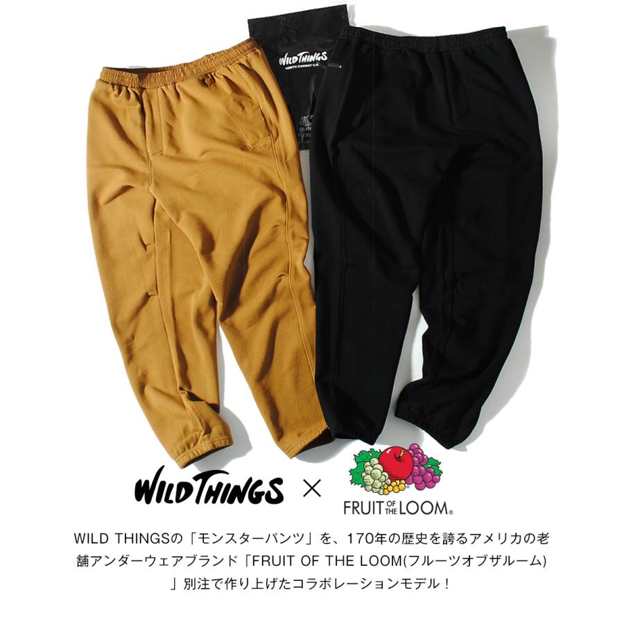 ワイルドシングス / フルーツオブザルーム スウェットパンツ　M 未使用 WILD THINGS（ワイルドシングス） FRUIT OF THE LOOM フルーツオブザ