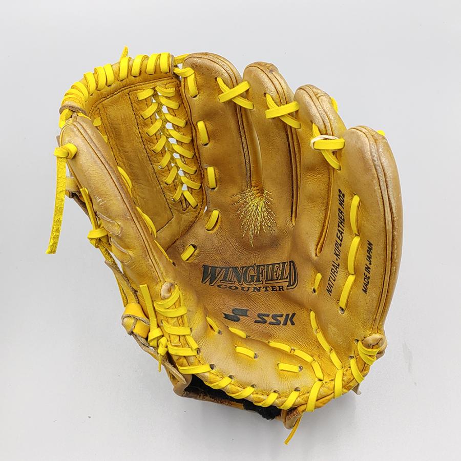 全紐交換済み (高校野球対応)】 SSK 硬式グローブ / 投手用 型付け済み 