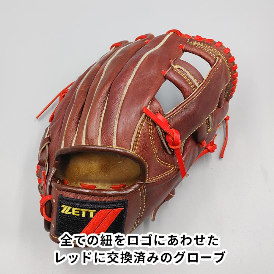 ゼット（ZETT） 【全紐交換済み】 軟式グローブ / 内野手用 型付け済み