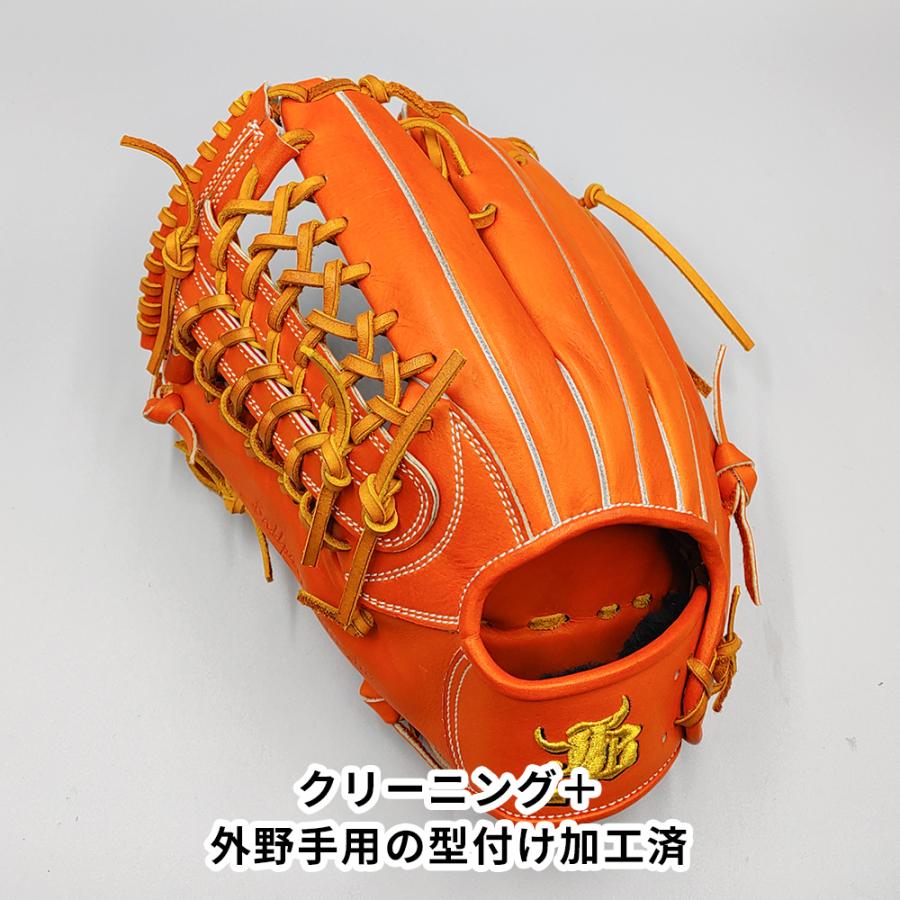 和牛JB グローブ 硬式　高校野球対応 クリーニング済み (高校野球対応)】 和牛JB 硬式グローブ / 外野手用
