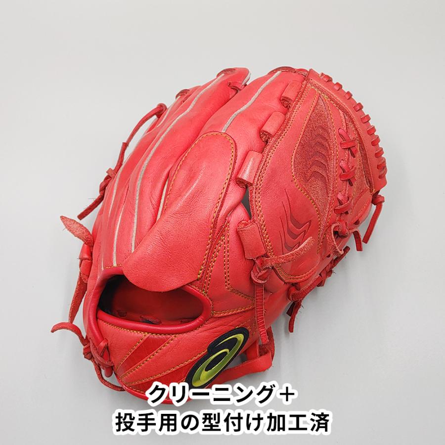 軟式アシックス投手グローブ ASICS（アシックス） 【クリーニング済み 】 軟式グローブ / 投手用