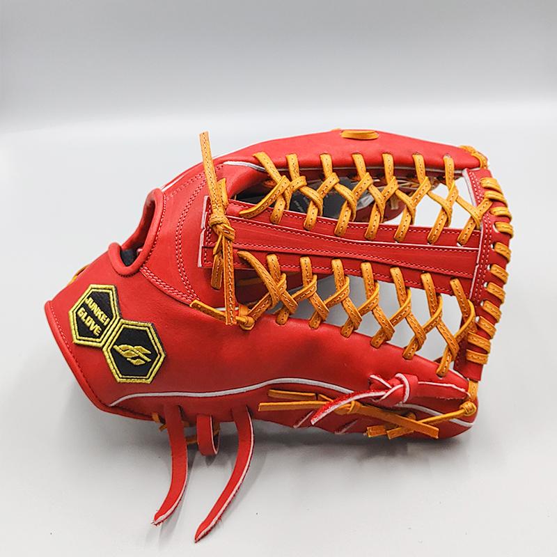 【新品 (高校野球対応)】 ジュンケイ 硬式グローブ / 外野手用 無料型付け (junkei グラブ)[NE266]の画像