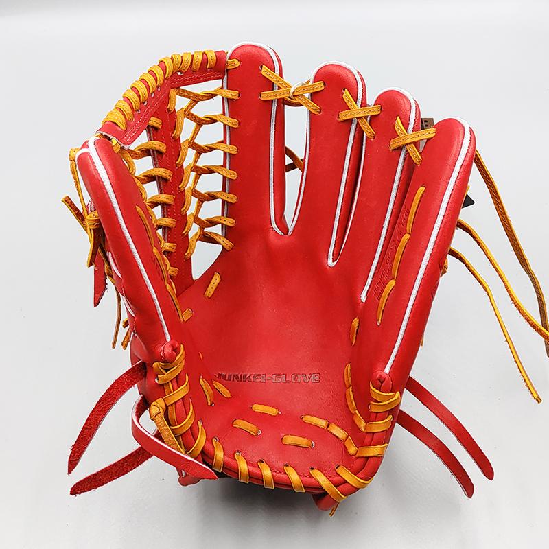 【新品 (高校野球対応)】 ジュンケイ 硬式グローブ / 外野手用 無料型付け (junkei グラブ)[NE266]の画像