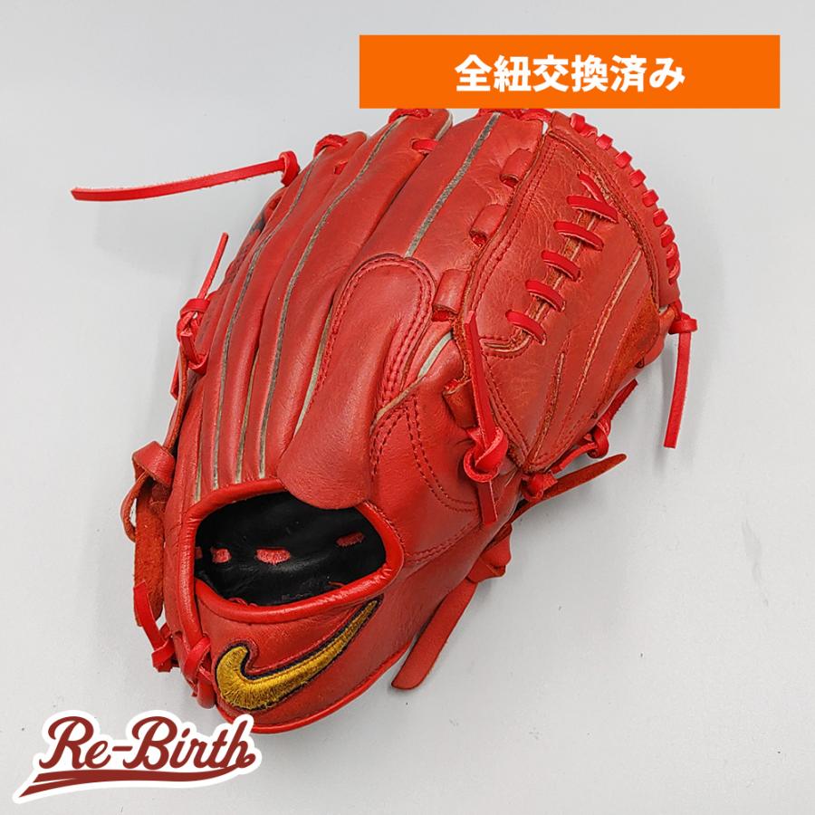 ★極美品★ NIKE ナイキ 一般軟式投手用 全紐交換済 良型◎ 松坂モデル NIKE（ナイキ） 【全紐交換済み】 少年軟式グローブ / 投手用 型付け