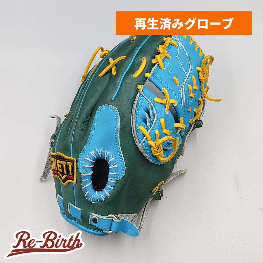 【クリーニング済み (高校野球対応)】 ゼット 軟式グローブ / 投手用 型付け済み (ZETT グラブ)[NI116] | ゼット
